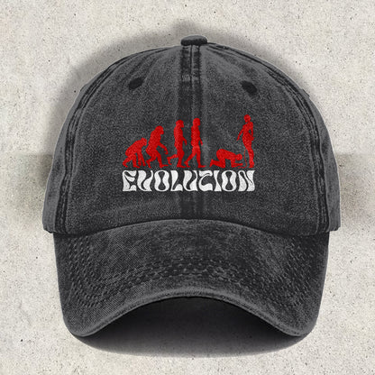 Evolution Feminist Printed Baseball Cap