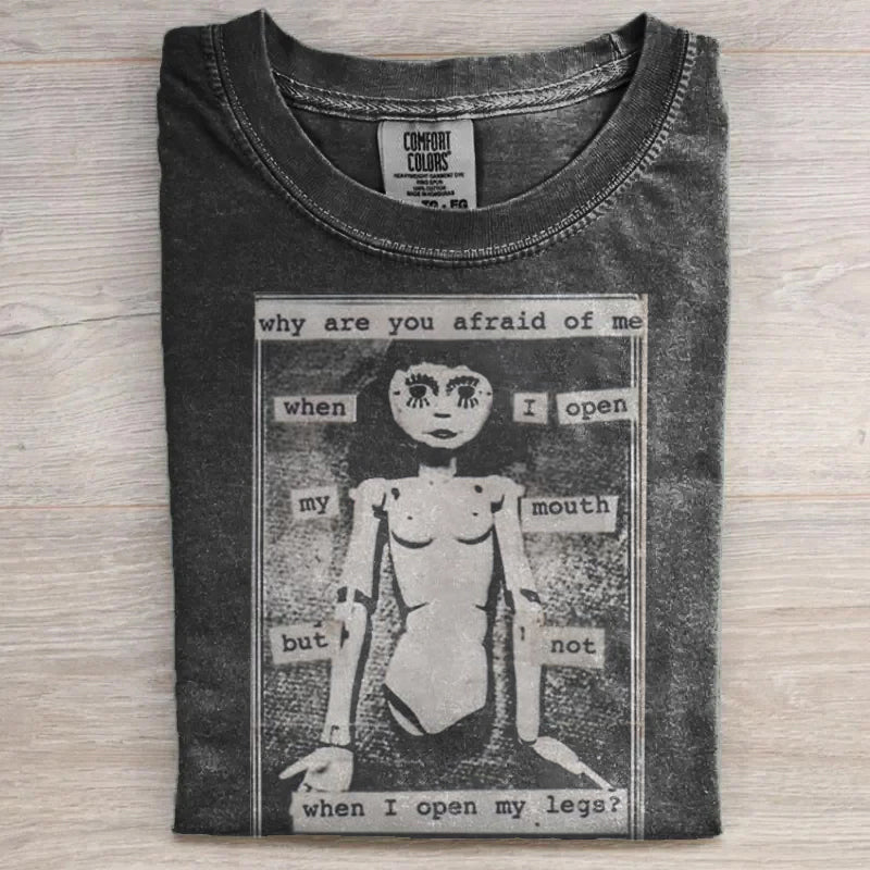 Who Are You Afriad of Me Retro Tee