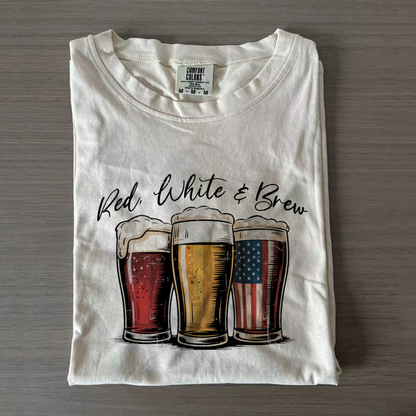 Red White and Brew 4th of July Beer Shirt