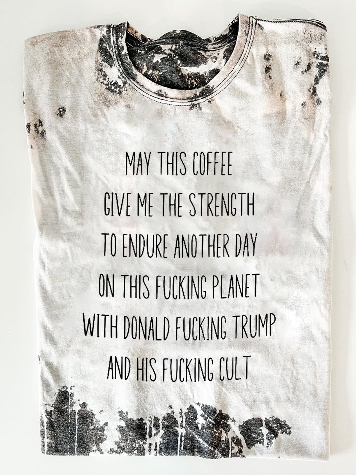 Coffee Lover Feminist Tie Dye Shirt