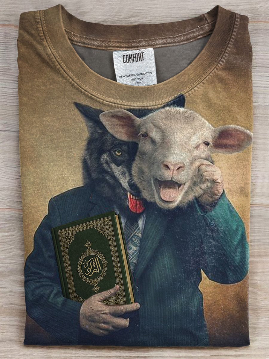 Vintage Funny Print Casual Top