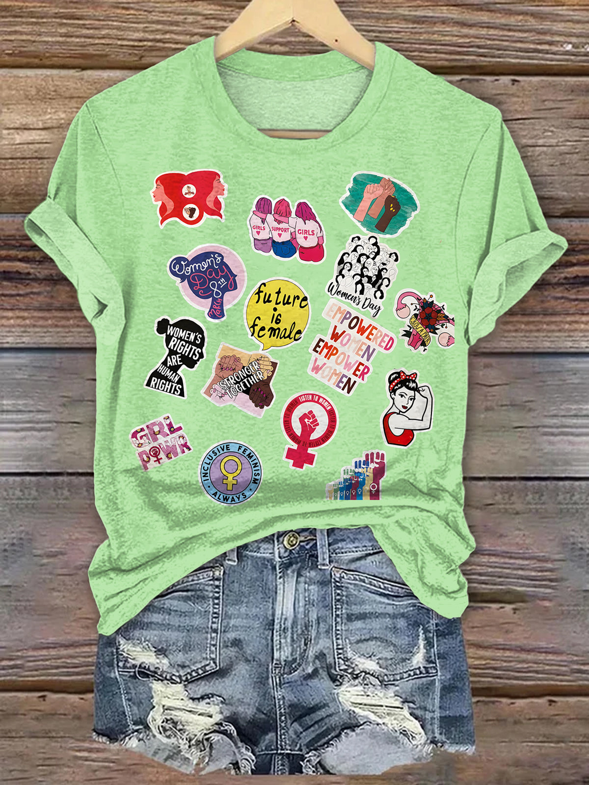 Funny Girly Feminist T-shirt