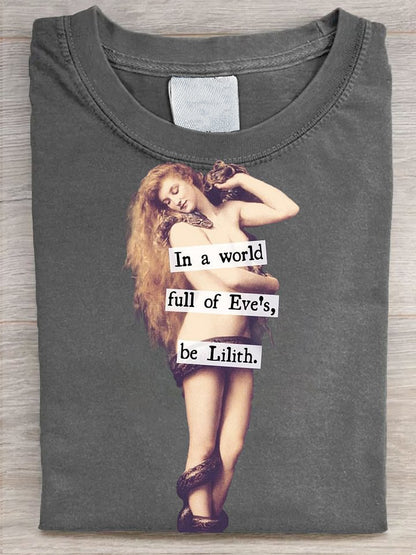 Vintage Funny Art Print Casaul Short Sleeve T-shirt