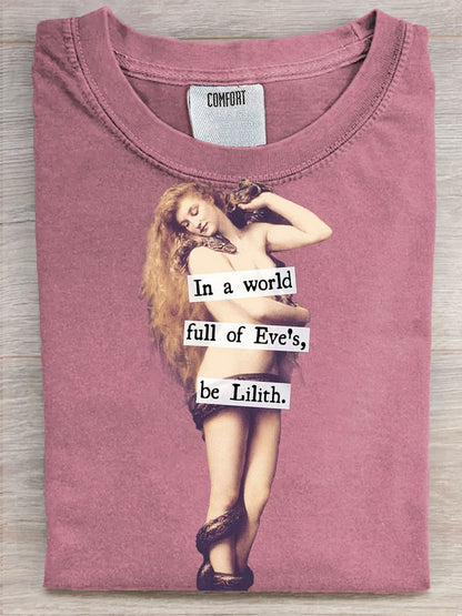 Vintage Funny Art Print Casaul Short Sleeve T-shirt