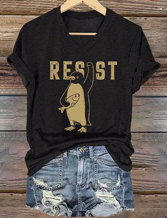 Resist Penguin Activism T-Shirt
