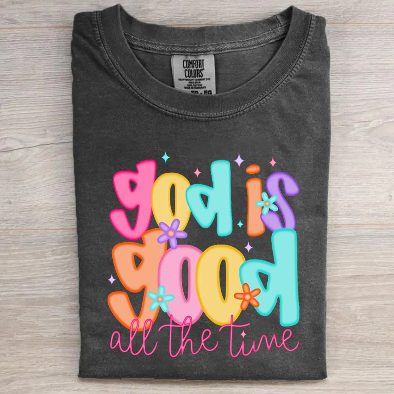 God is Good All The Time Retro Tee