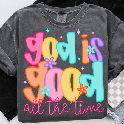 God is Good All The Time Retro Tee