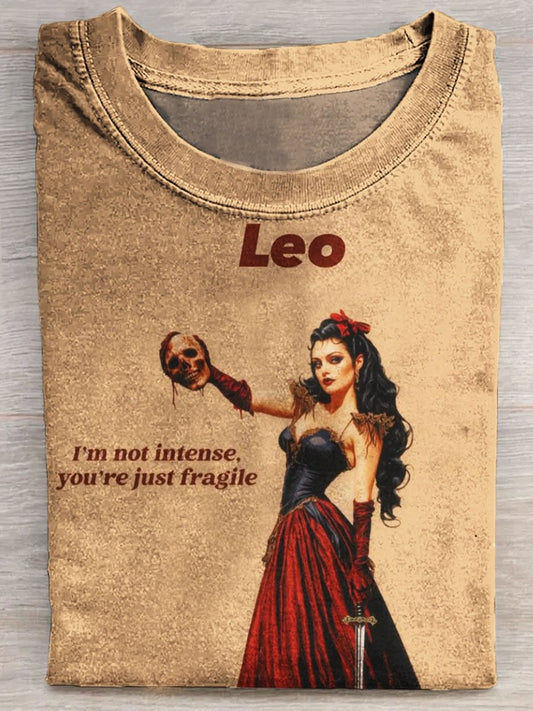 Vintage Printed Casual T-shirt