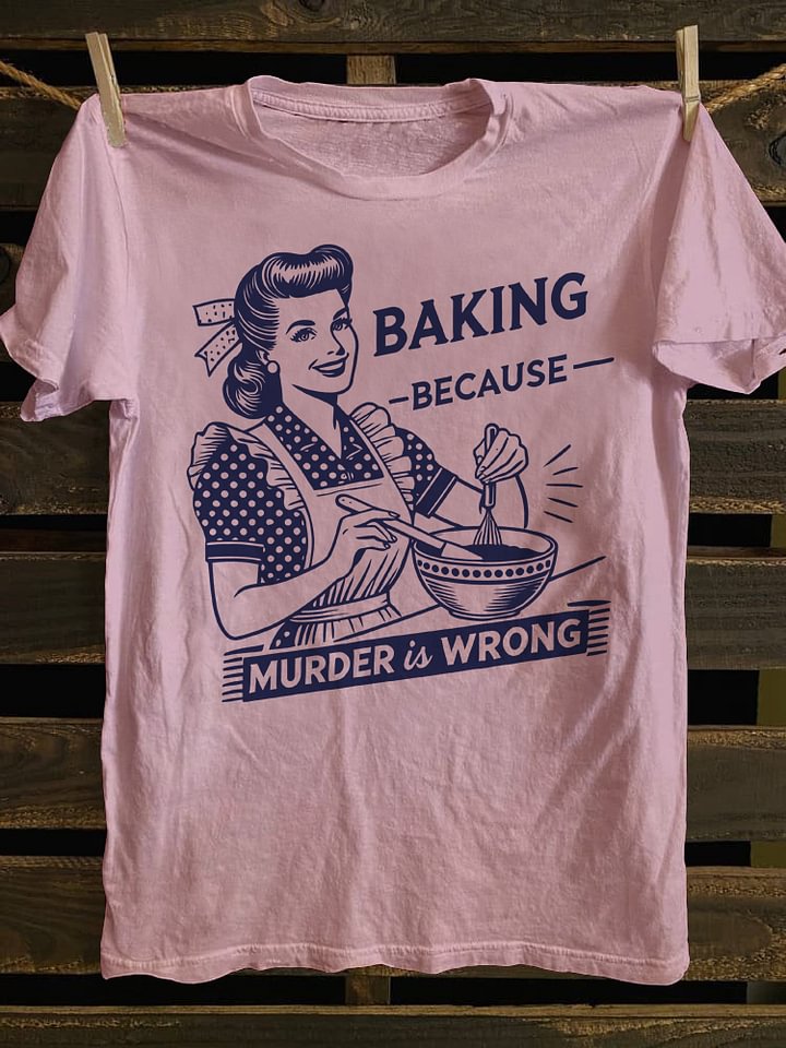 Women's Funny Print Crew Neck T-shirt