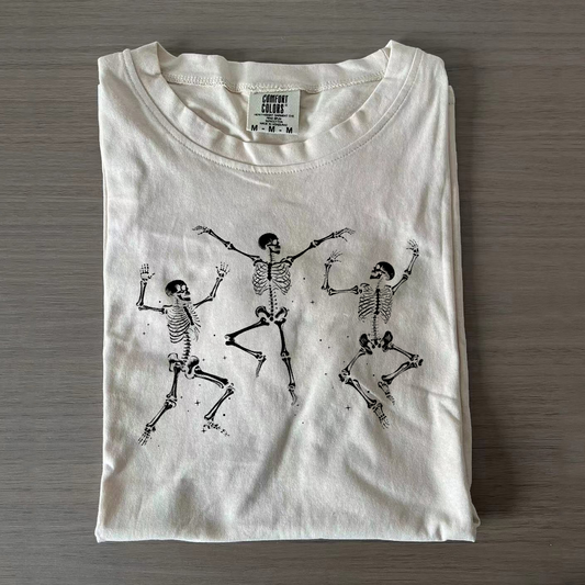 Dancing Skeleton 90s Vintage Style T-shirt