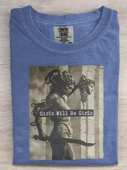 Girls Will Be Girls Medusa with the Head of Perseus Tee