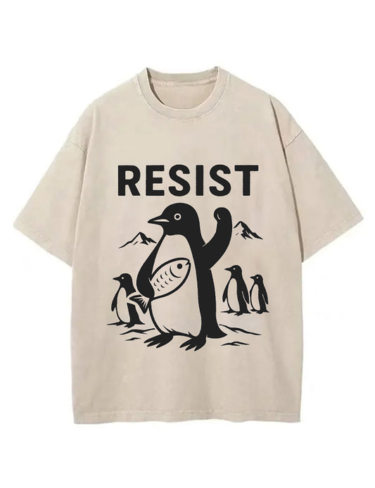 Penguins Against Tariffs Resist T-Shirt