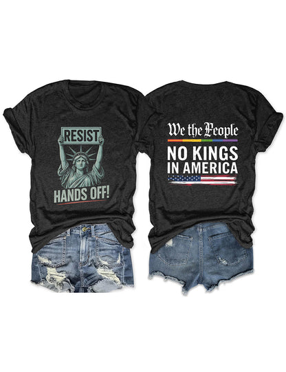 Hands Off We The People No Kings In America T-Shirt