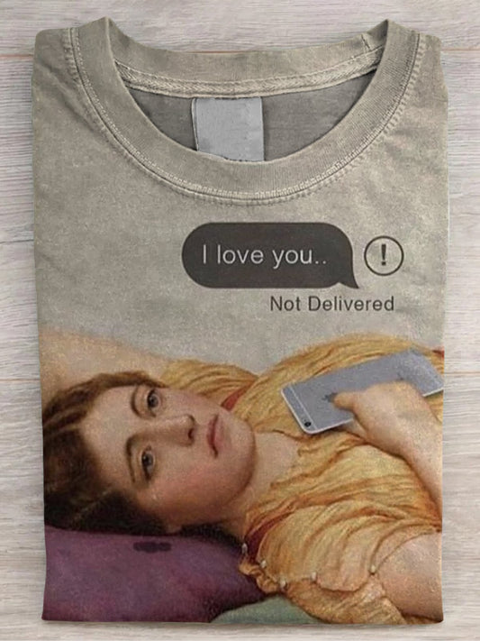 Funny Art Print Cotton T-shirt