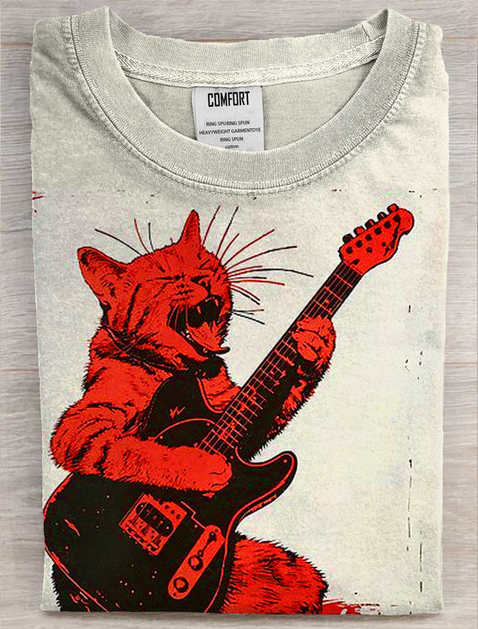 Art Print Casual Short Sleeve T-shirt