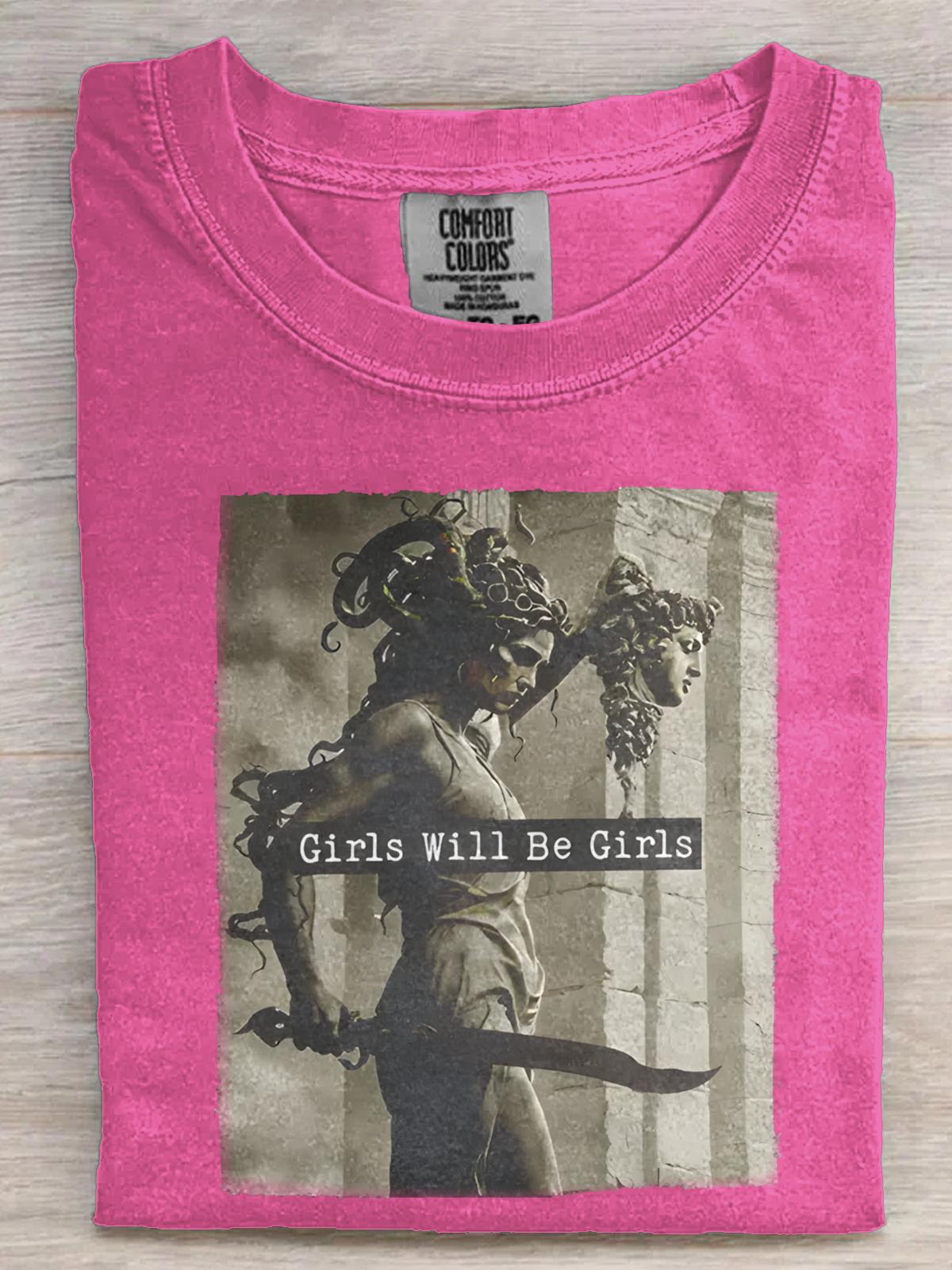 Girls Will Be Girls Medusa with the Head of Perseus Tee
