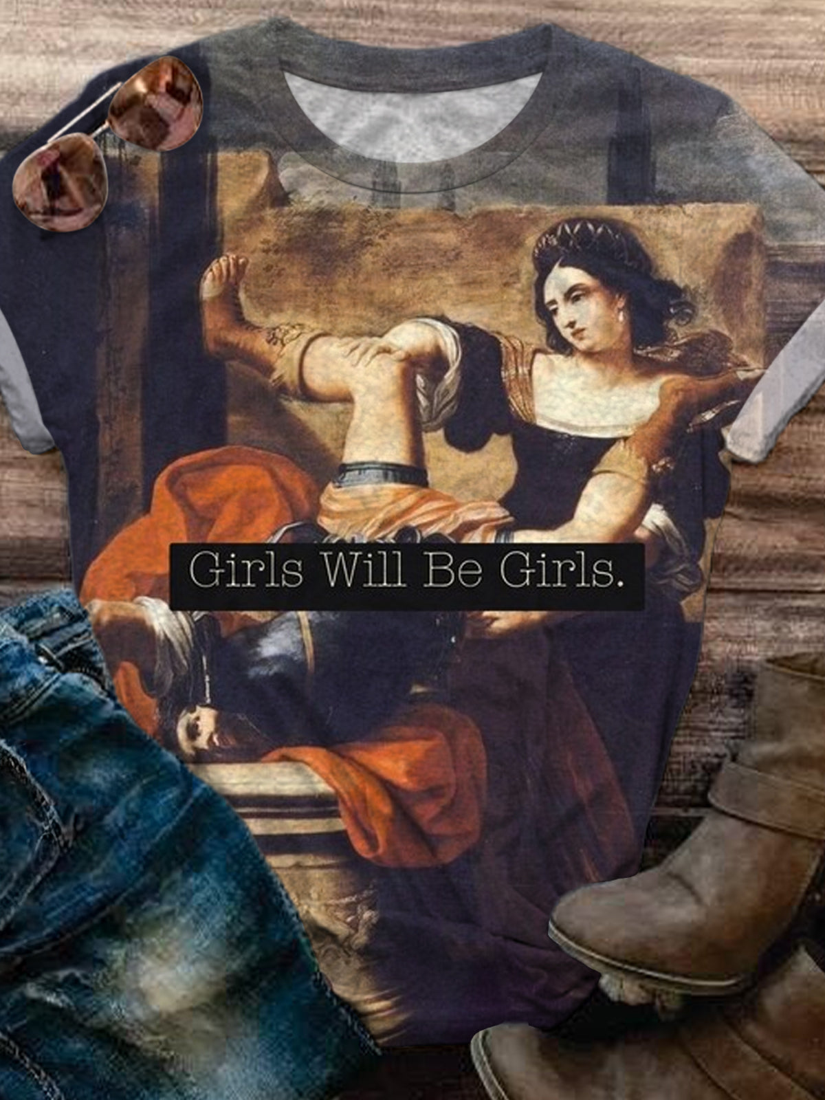 Girls Will Be Girls Crew Neck T-shirt