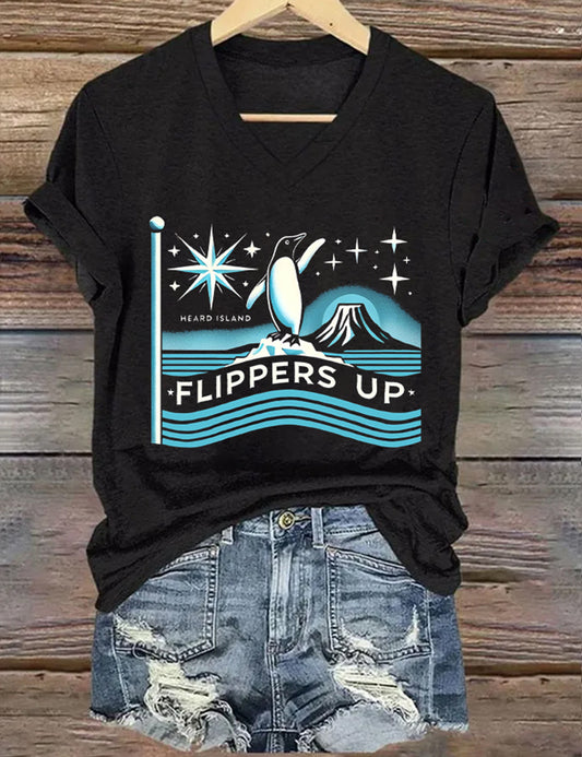Penguins Flippers Penguins Against Tariffs Shirt