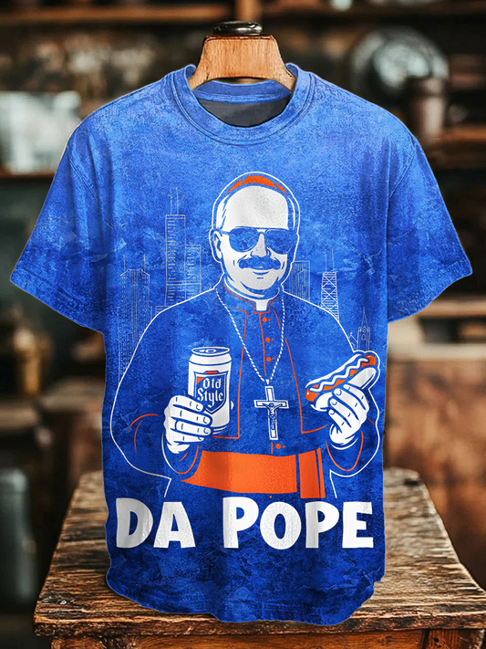Chicago Pope Leo XIV "Da Pope" Crew Neck T-shirt