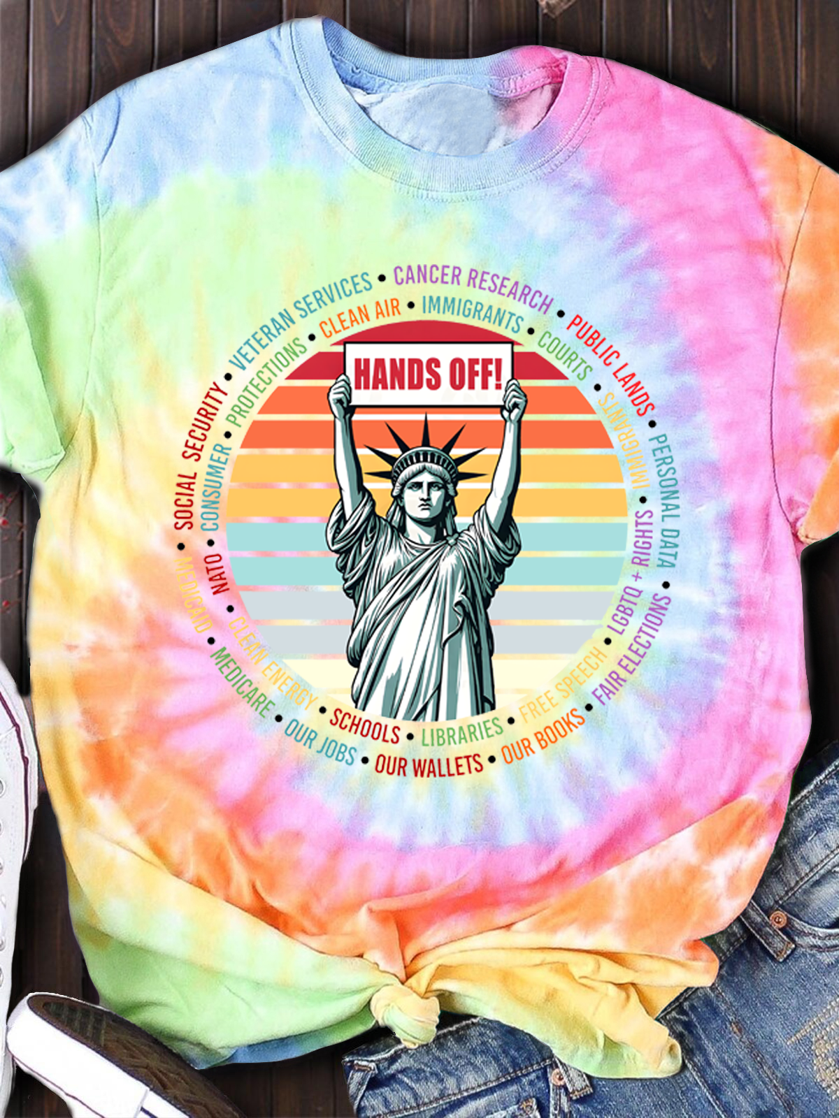 Hands Off Tie Dye T-shirt