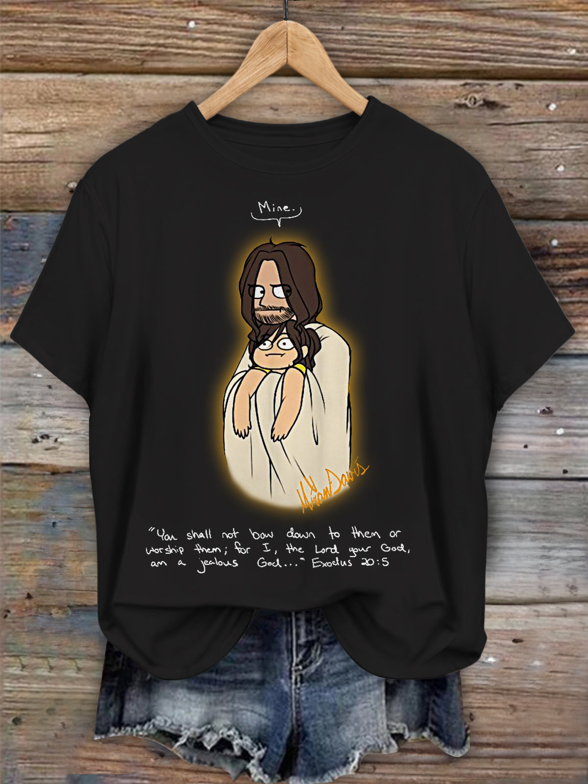 Women's Jesus Faith Embrace Crew Neck T-shirt