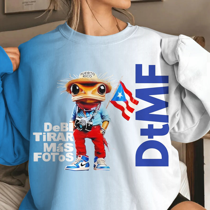 Debi Tirar Mas Fotos Printed Long Sleeve Casual Top