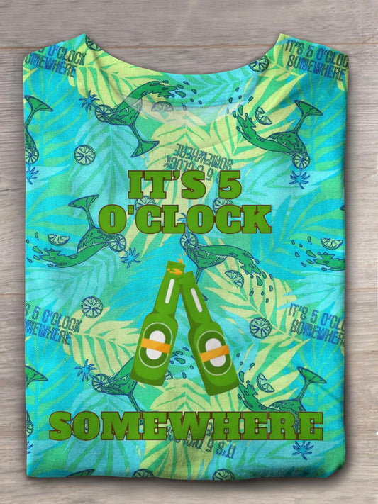 It's 5 O'clock Somewhere Crew Neck T-shirt