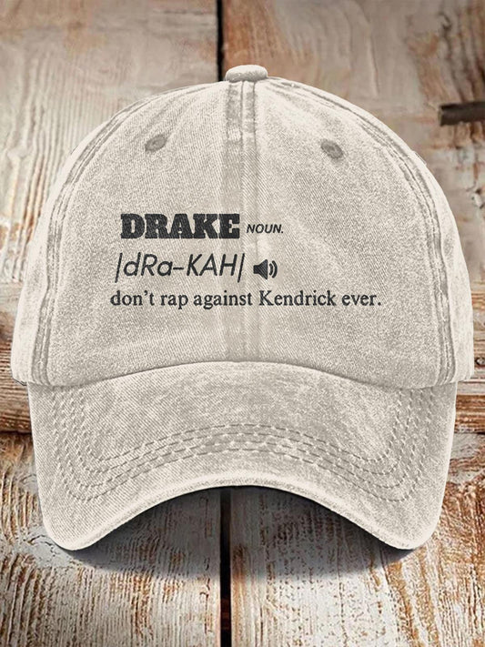 Drake – Baseballkappe mit „Don’t Object“-Kendrick-Print