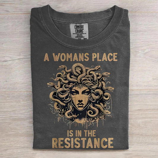 Medusa Feminist Print Retro T-shirt