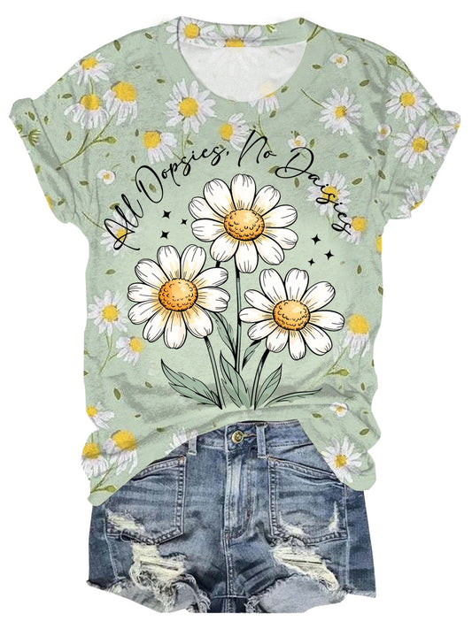 All Oopsies No Daisies Crew Neck T-shirt