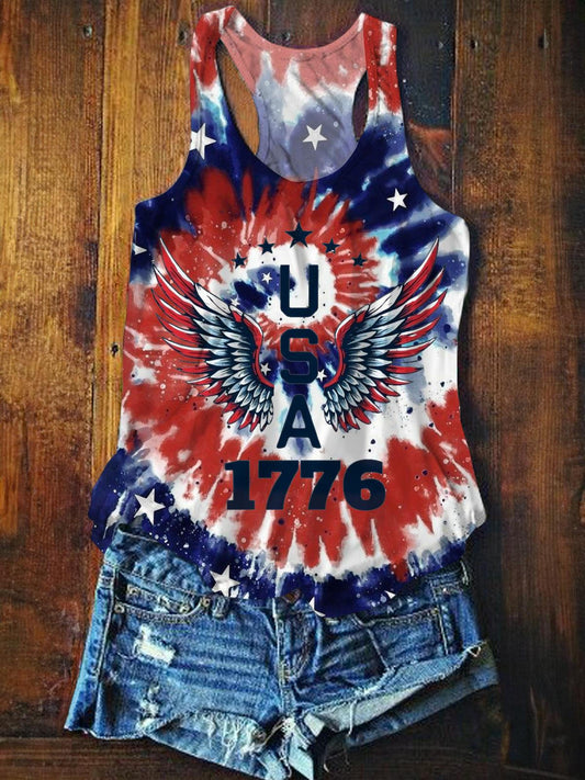 Usa 1776 Printed Casual Tank Top