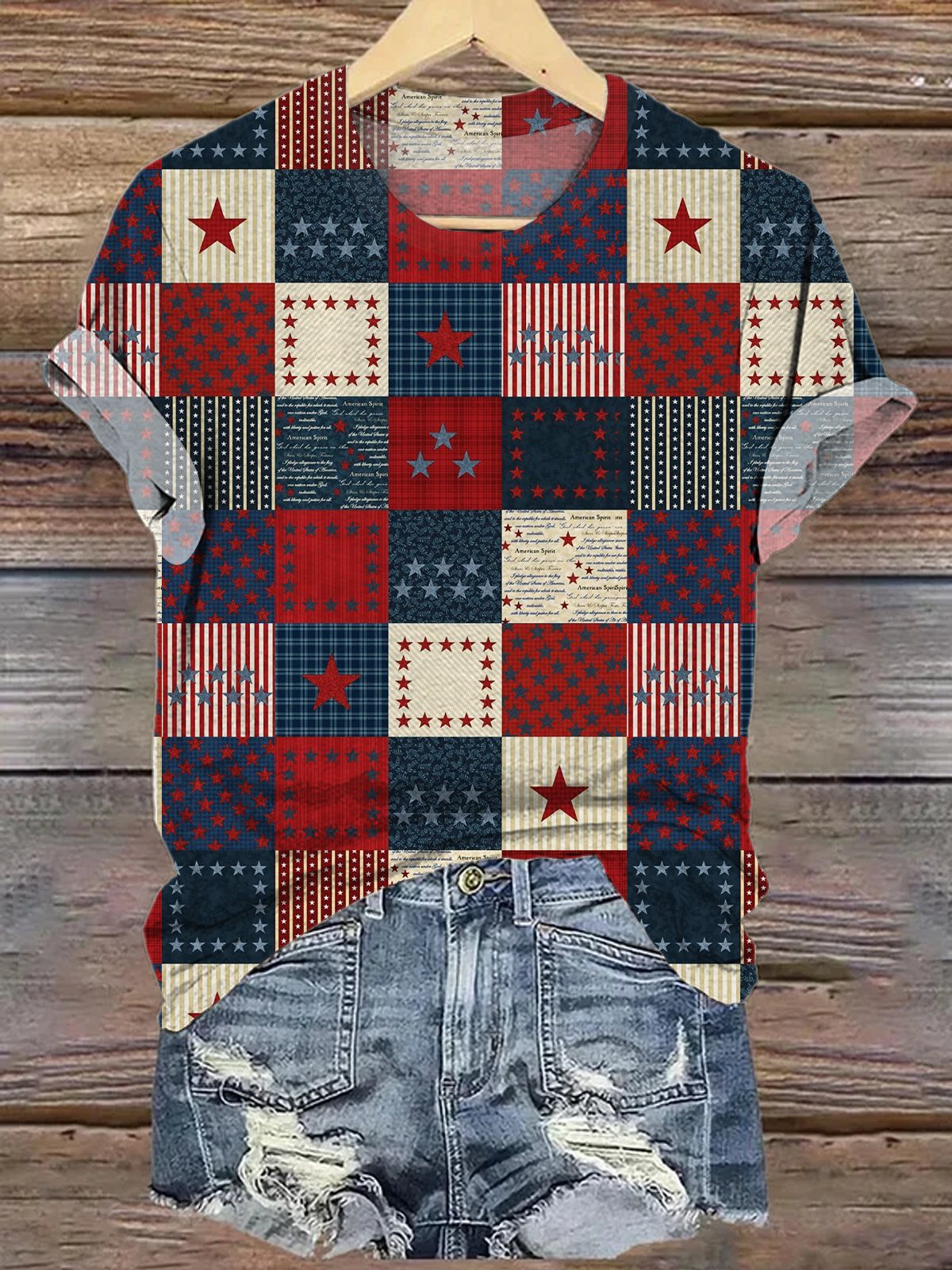 Independence Day Crew Neck T-shirt