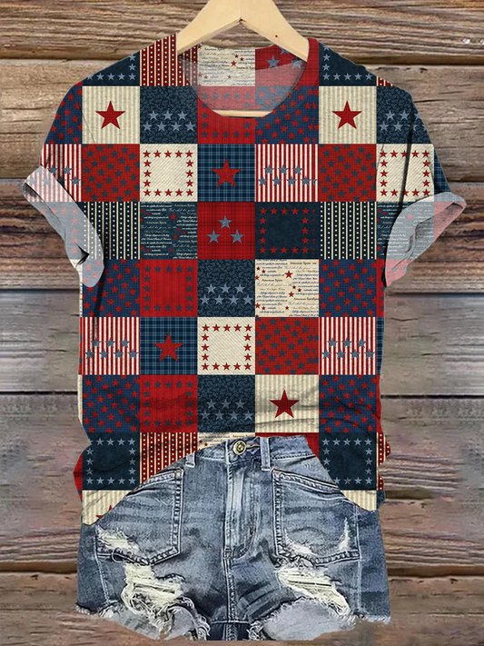 Independence Day Crew Neck T-shirt