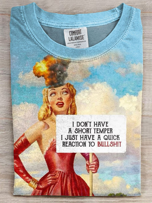 Vintage Funny Printed Casual T-shirt