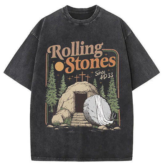 Rolling Stones He Is Risen Easter Christian T-Shirt