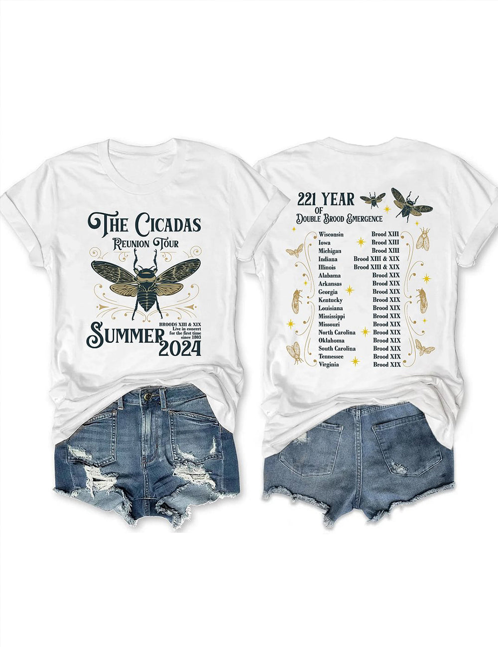 The Cicadas Reunion Tour Summer 2024 Tee