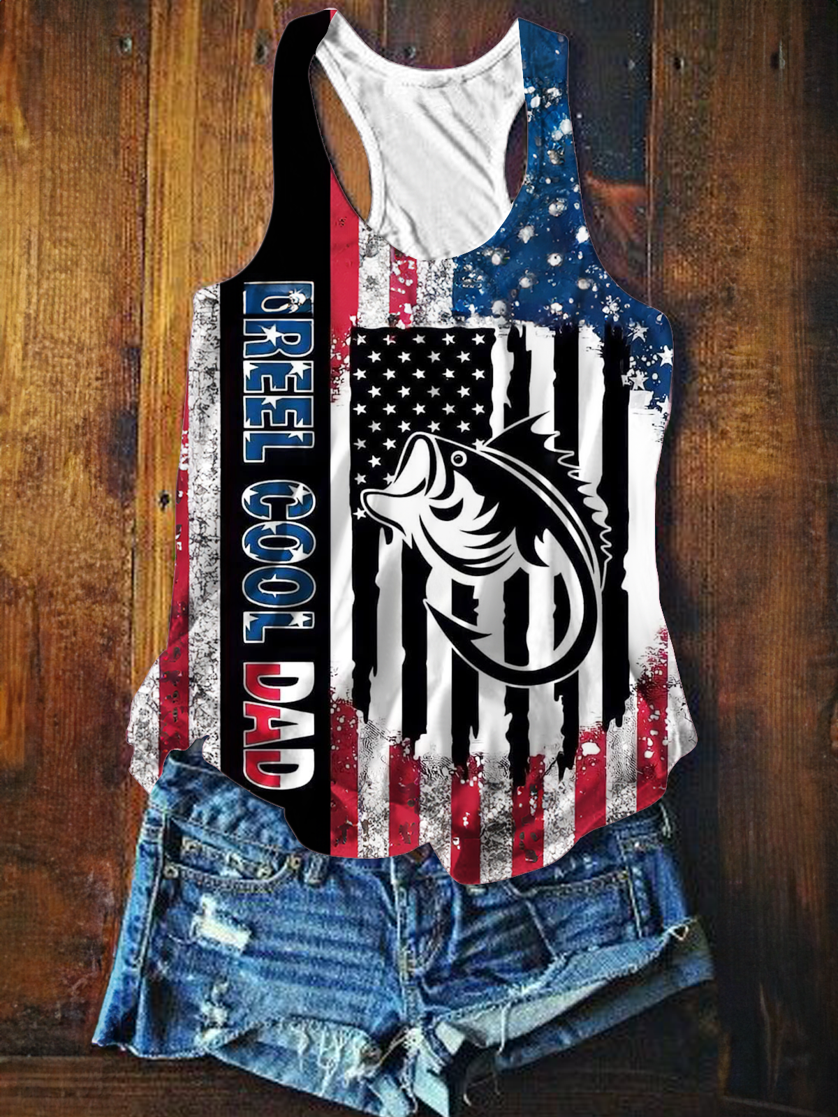 REAL COOL DAY Printed Casual Tank Top