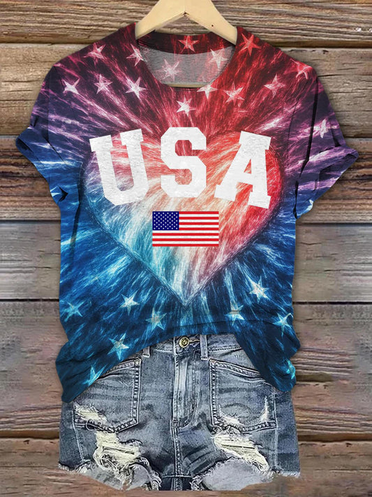 Patriotic USA Crew Neck T-shirt