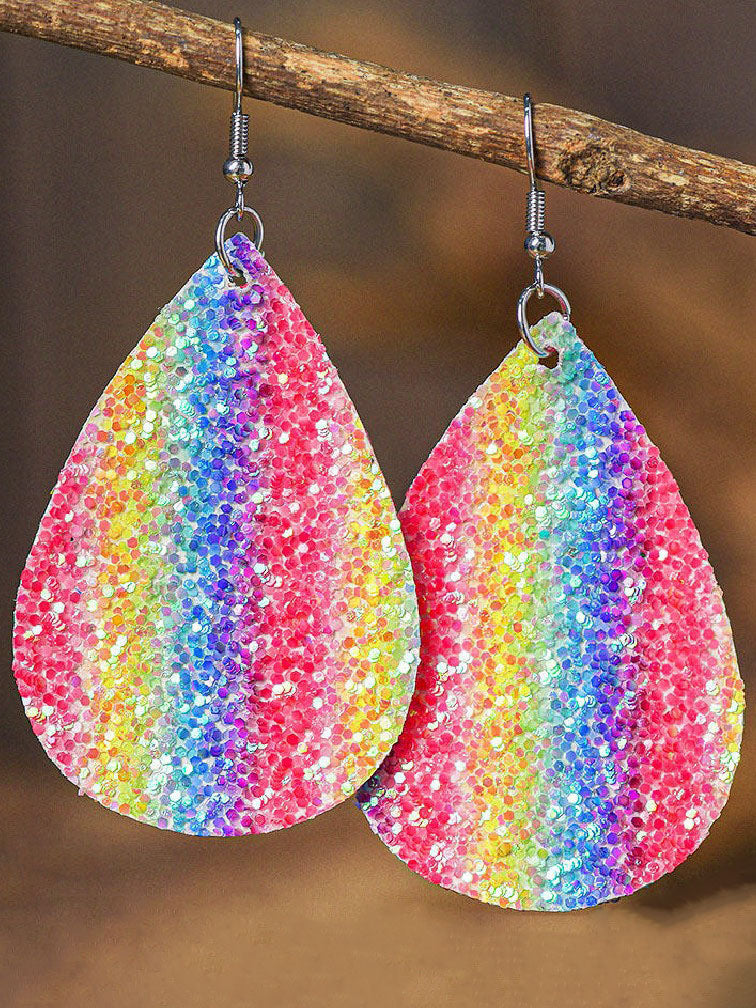 Colorful Gradient Sequin Earrings