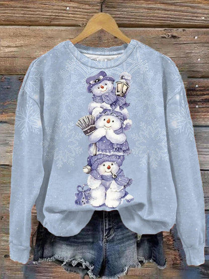 Hanging With My Snowman Long Sleeve Top