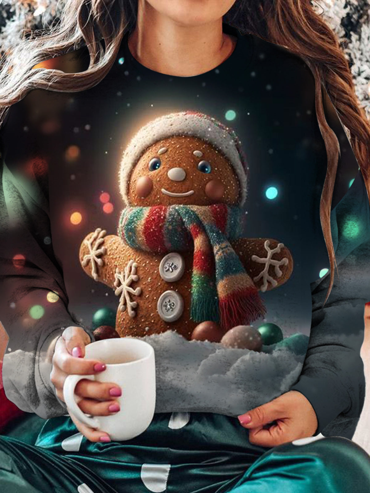 Snow Baby Gingerbread Man Long Sleeve Top