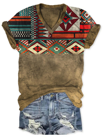 Cowboy Western Aztec Women's T-Shirt