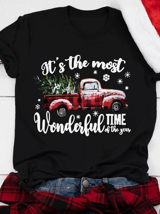 It's The Most Wonderful Time Print Tee