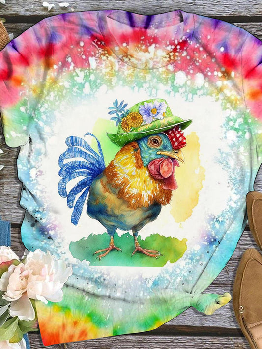 Tie Dye Chicken T-Shirt