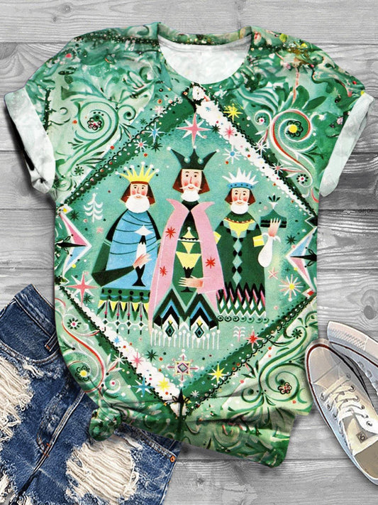 Mid Century Magi Three Kings Crew Neck T-shirt